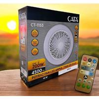 Cata CT-1153 Fanlı 42W 3 Renk Dim Edilebilir Kumandalı Poyraz LED Ampul E27 Duy